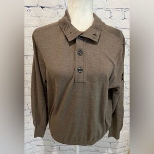 Men’s Ahead Marino wool blend tan sweater size small